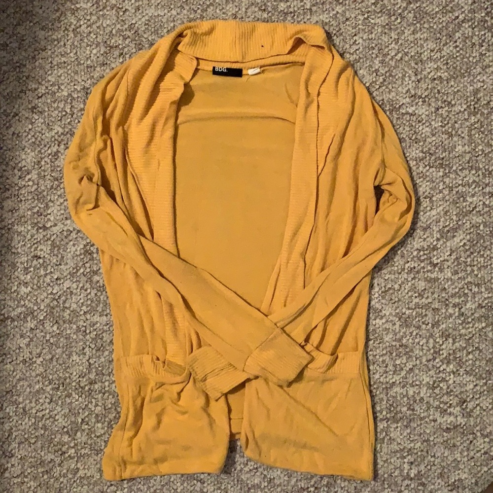 BDG Urban Outfitters Yellow Cardigan